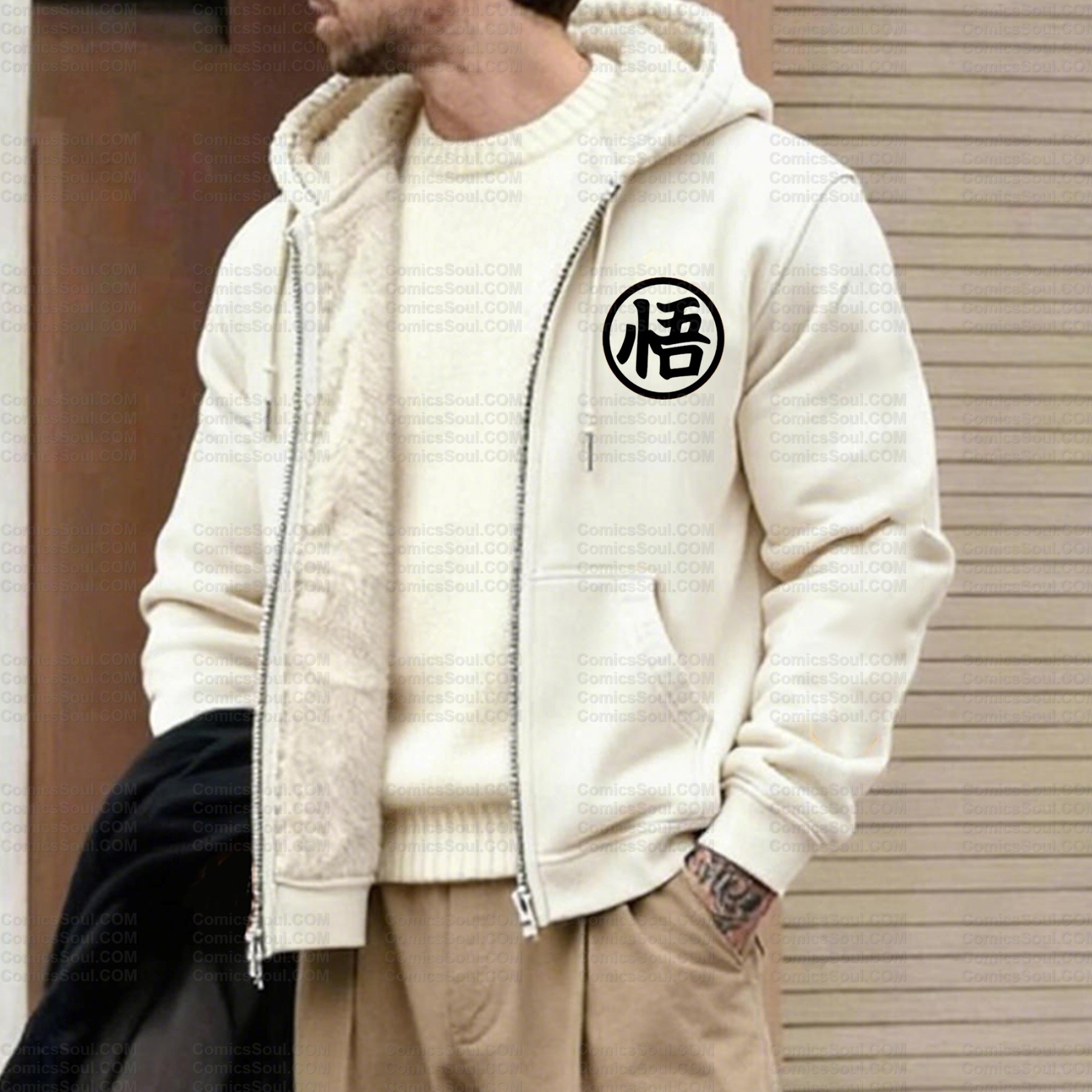 Unisex Graphic Streetwear Vintage Zipper Cardigan Plush Hoodid