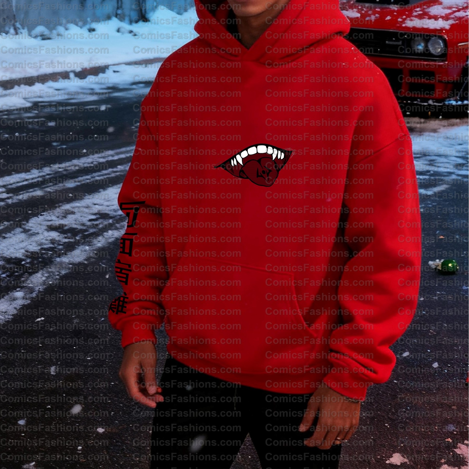 Unisex Anime Graphic Streetwear Vintage Hoodie