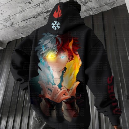 Unisex Anime Graphic Streetwear Vintage Plush Hoodie