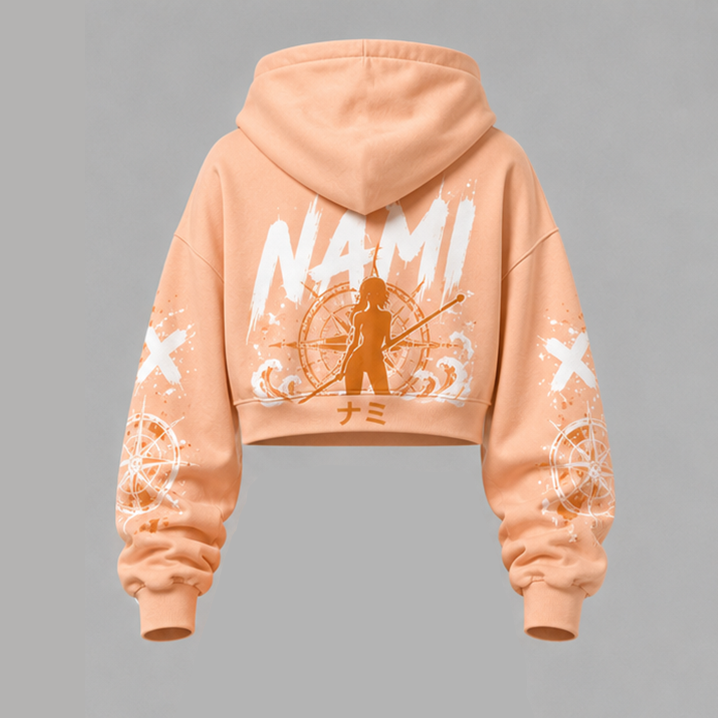 One Piece Cropped Long Sleeve Hoodie & High Waist Jogger Pants Two Piece