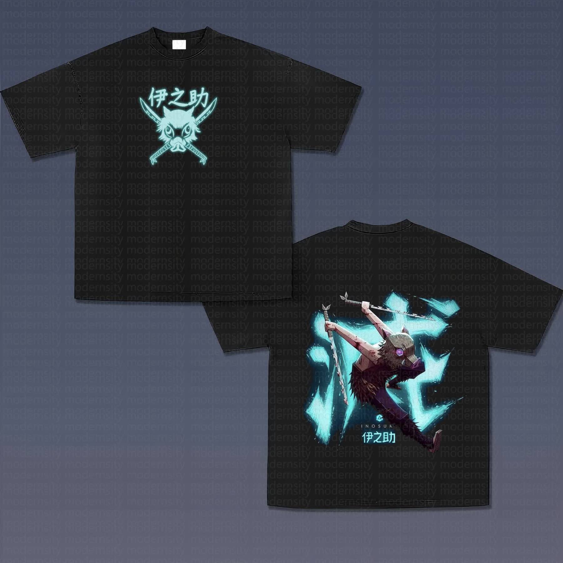 Unisex Anime Inspired Vintage T-Shirt丨Demon Slayer X Pokémon