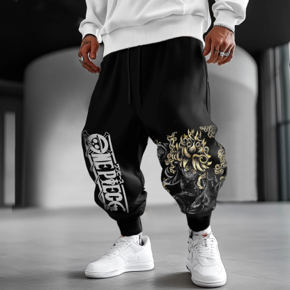 Unisex Anime Printed Gift Oversized Harem Pants