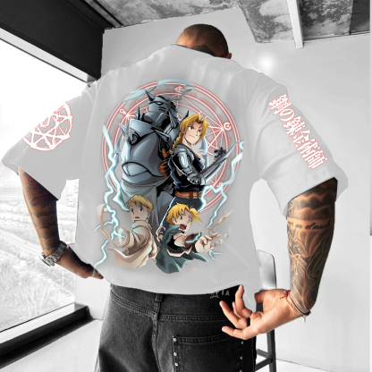 Unisex  "Fullmetal Alchemist" Anime Inspired Vintage T-Shirt