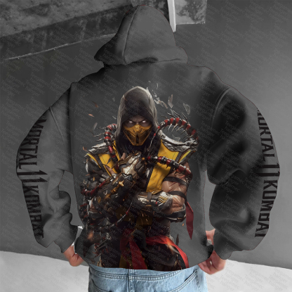 Unisex “Mortal Kombat”  Graphic Streetwear Vintage Hoodie