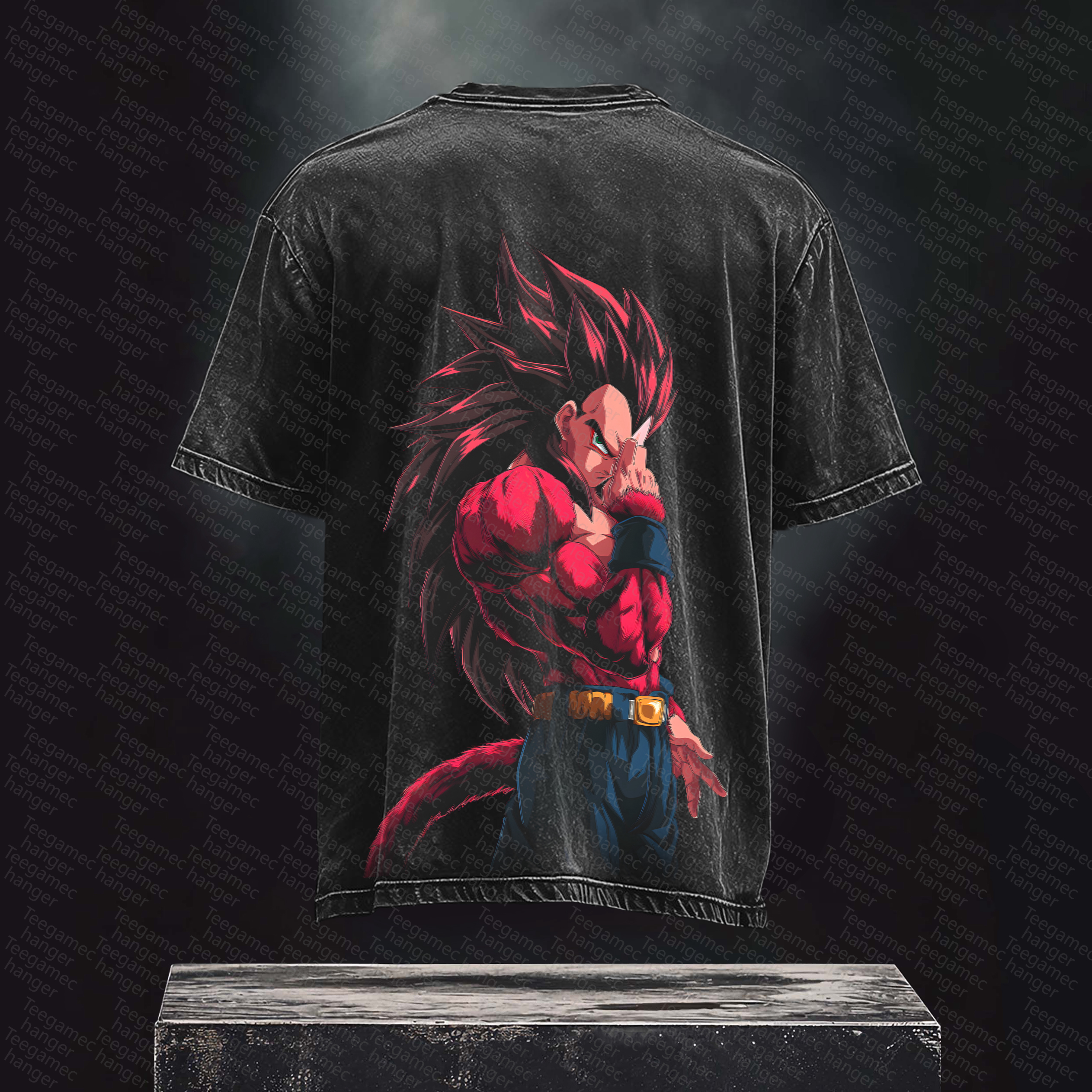 Unisex High Quality Inspired Vintage Washed 3D Direct Injection T-Shirt