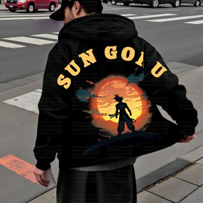 Unisex Graphic Streetwear Vintage Zipper Cardigan Plush Hoodid