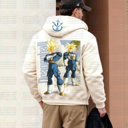 Unisex Graphic Streetwear Vintage Zipper Cardigan Plush Hoodid