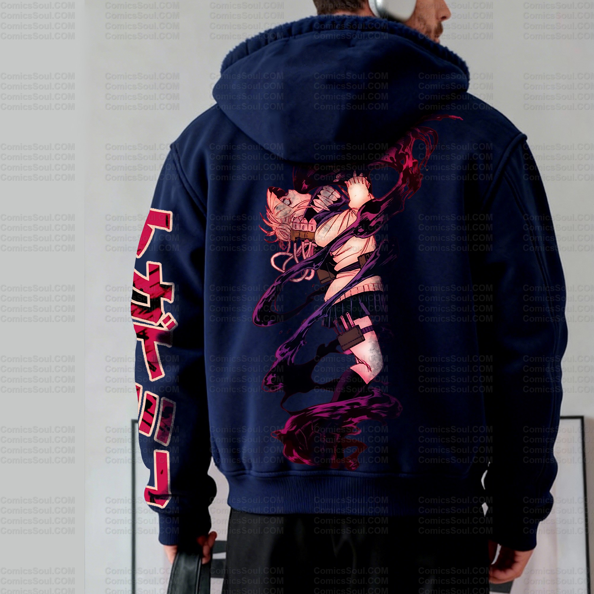 Unisex Graphic Streetwear Vintage Zipper Cardigan Plush Hoodie