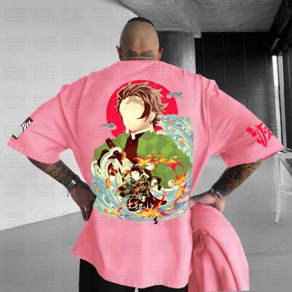 Unisex Anime Inspired Vintage T-Shirt丨Demon Slayer