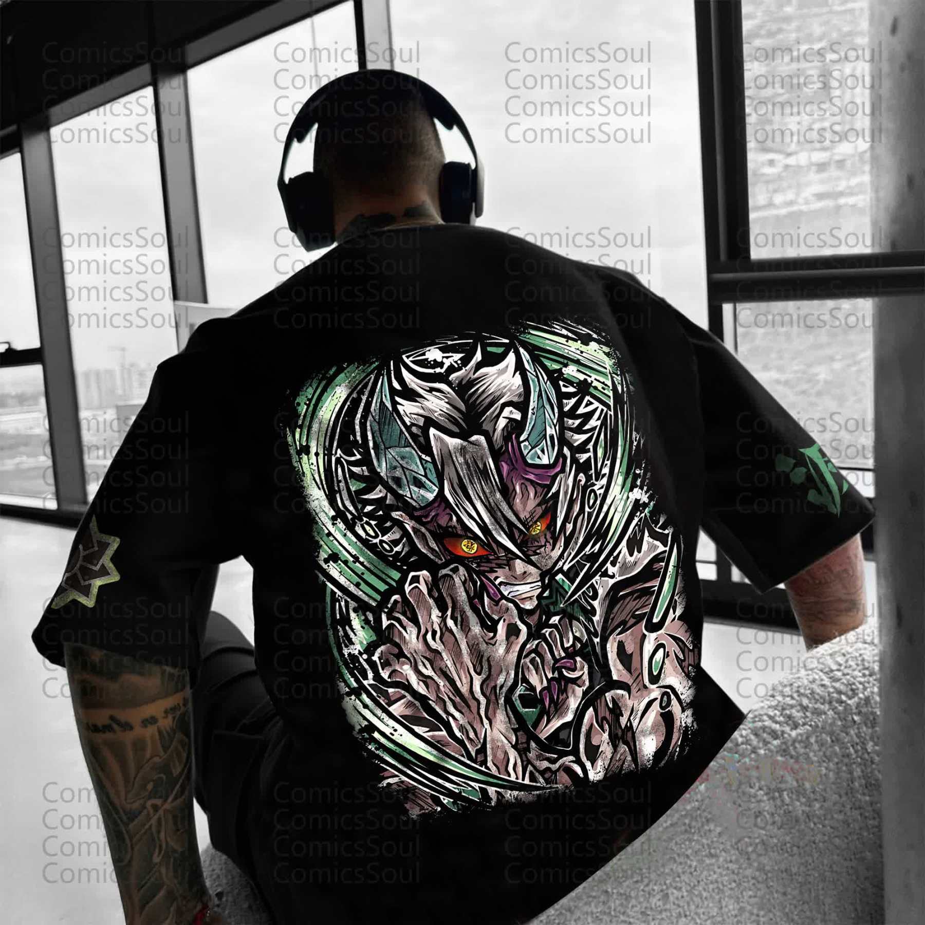 Unisex Anime Inspired Vintage T-Shirt丨Demon Slayer X Pokémon