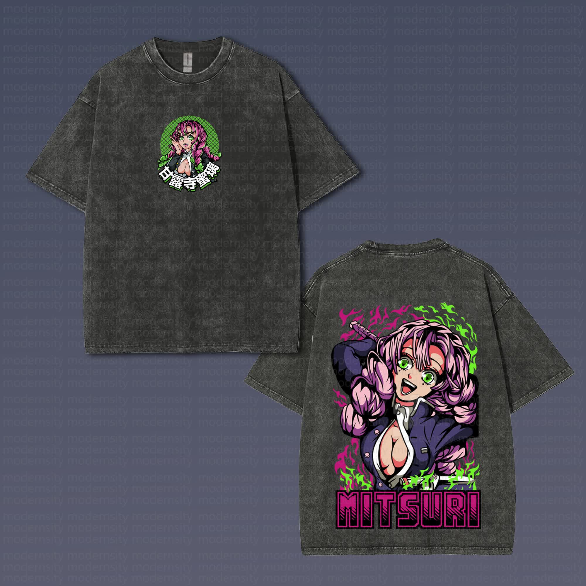 Unisex Anime Inspired Vintage T-Shirt丨Demon Slayer