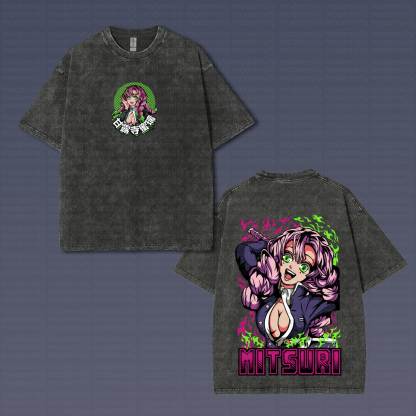 Unisex Anime Inspired Vintage T-Shirt丨Demon Slayer