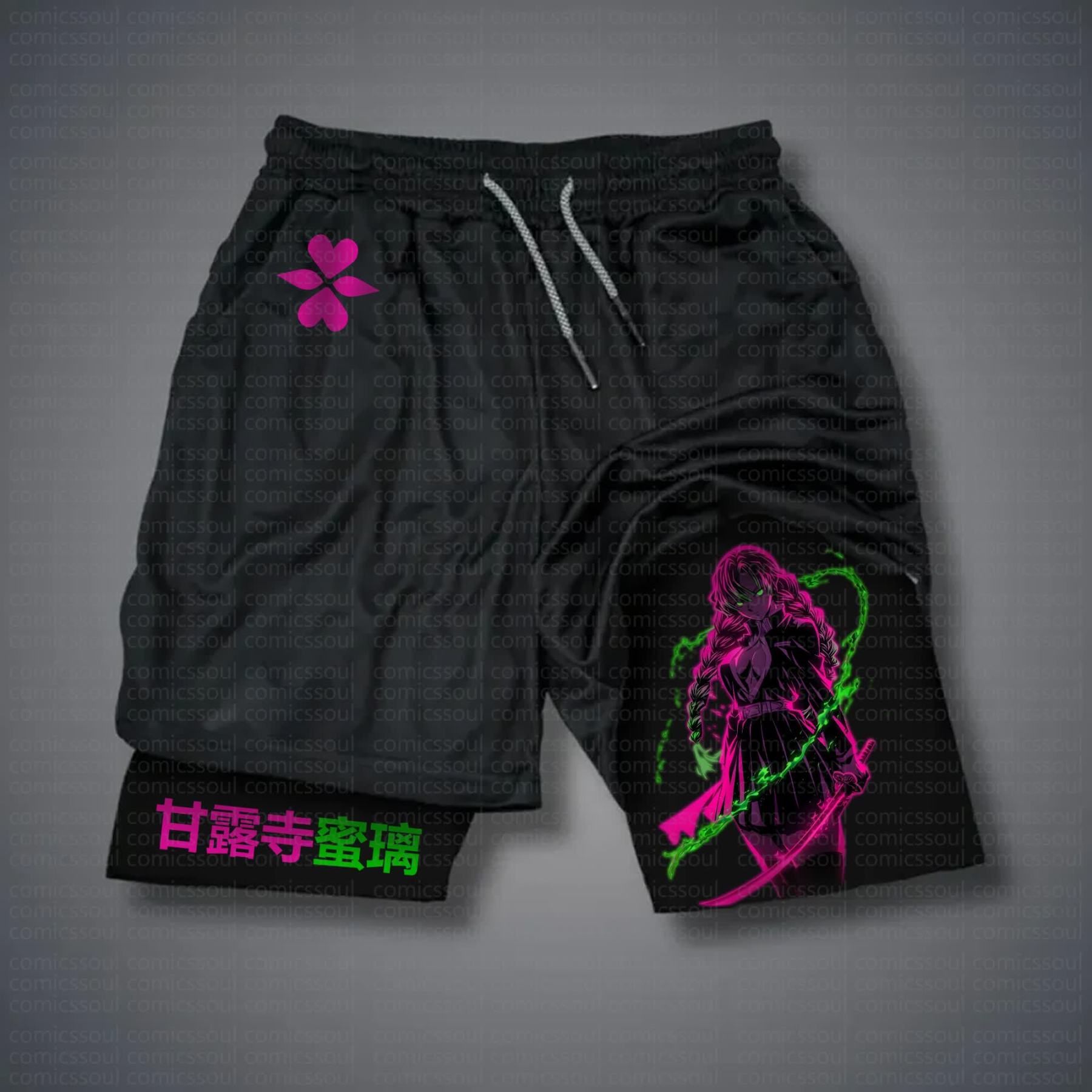 Unisex Casual Anime Streetwear Shorts 丨Demon Slayer X Pokémon