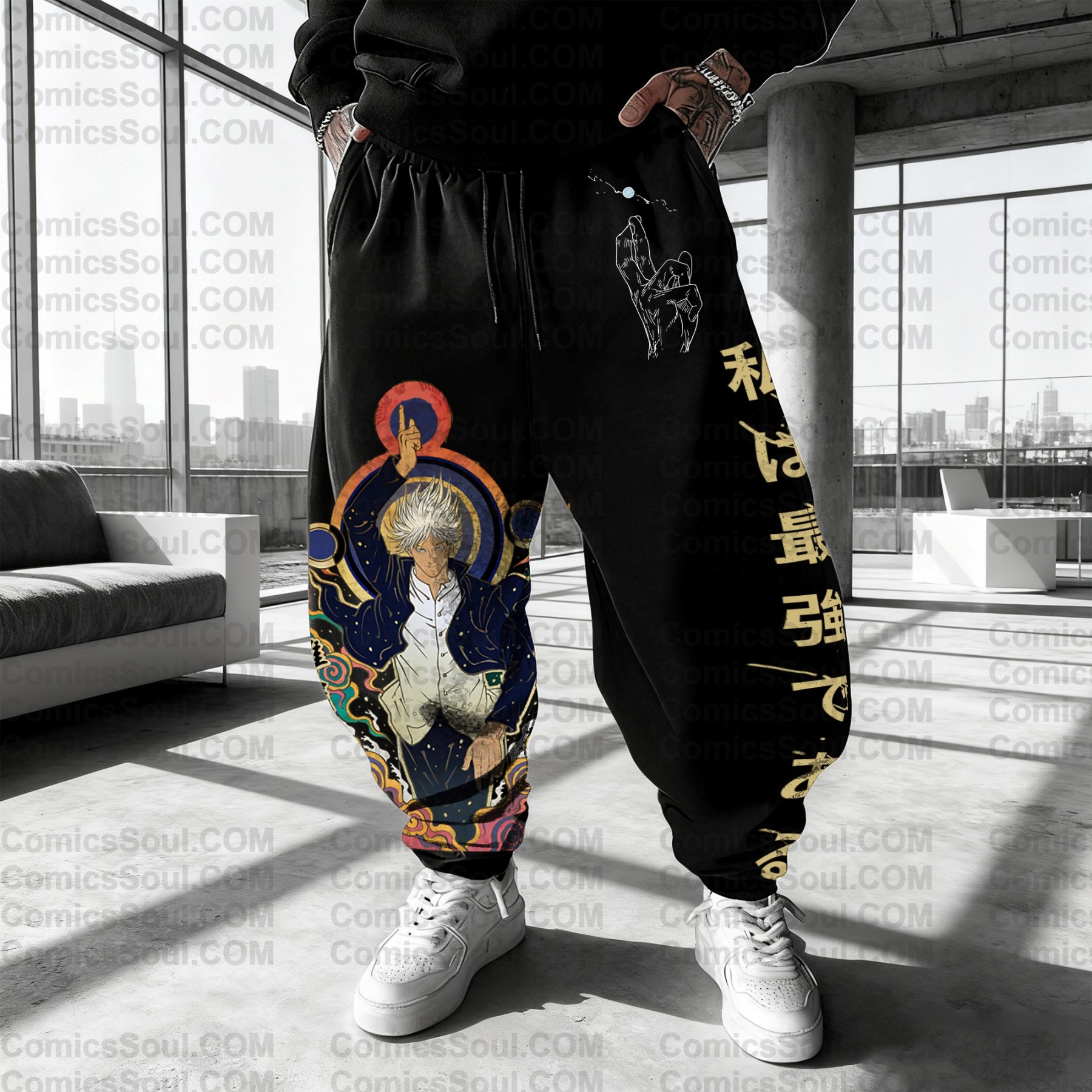 Unisex Casual Anime Streetwear Pants