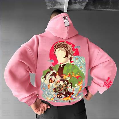 Unisex Anime Graphic Streetwear Vintage Hoodie丨Demon Slayer