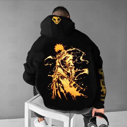 Unisex “Bleach” Anime Graphic Streetwear Vintage Hoodie