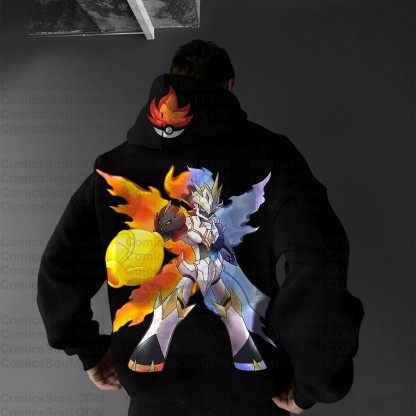 Unisex Anime Graphic Streetwear Wintage Plush Hoodie