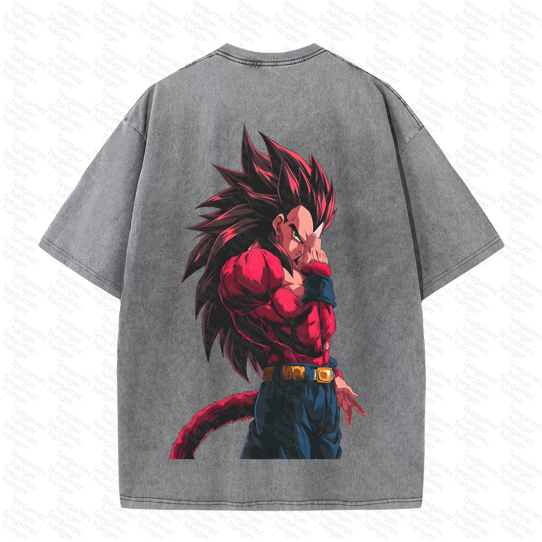 Unisex High Quality Inspired Vintage Washed 3D Direct Injection T-Shirt