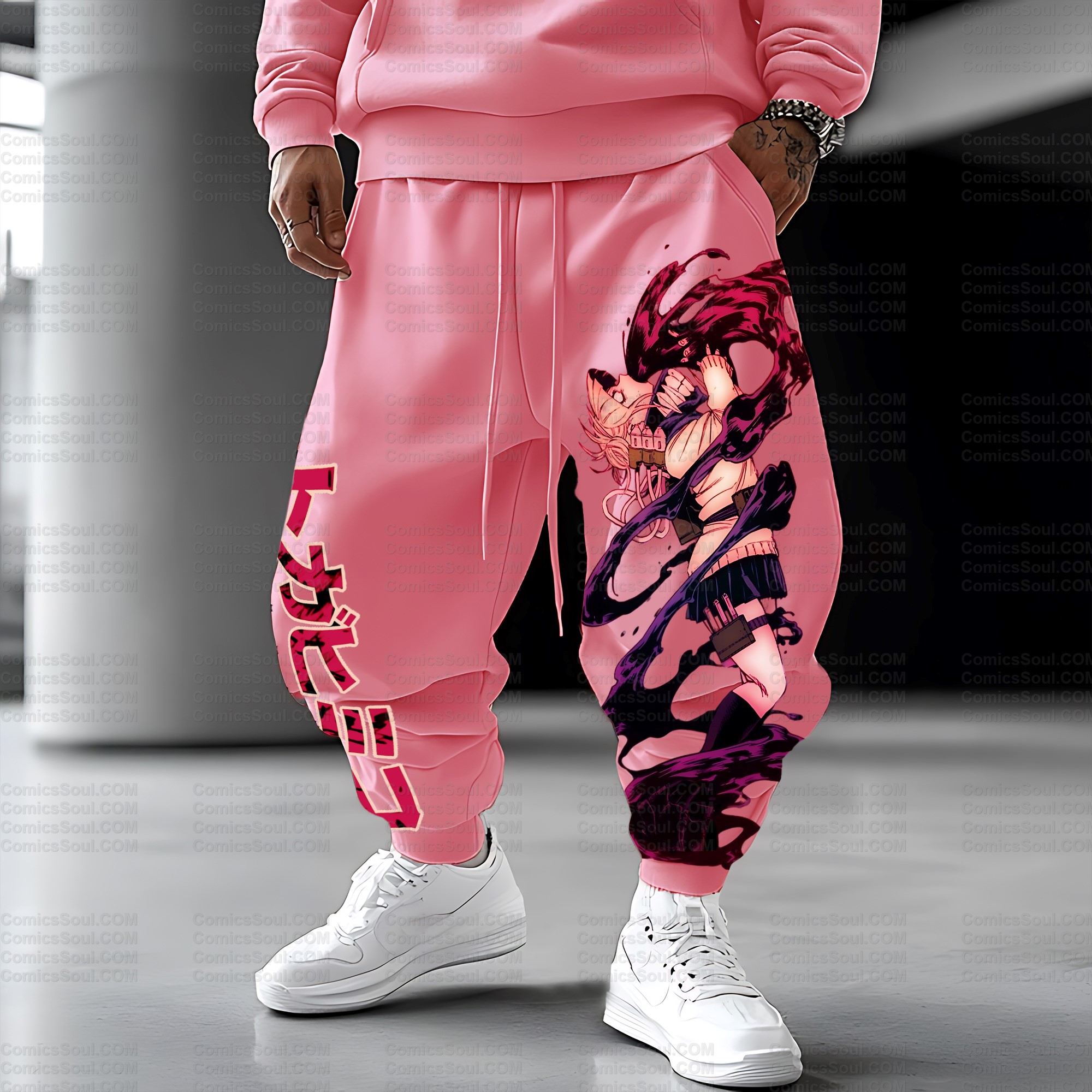 Unisex Casual Streetwear Plush Pants
