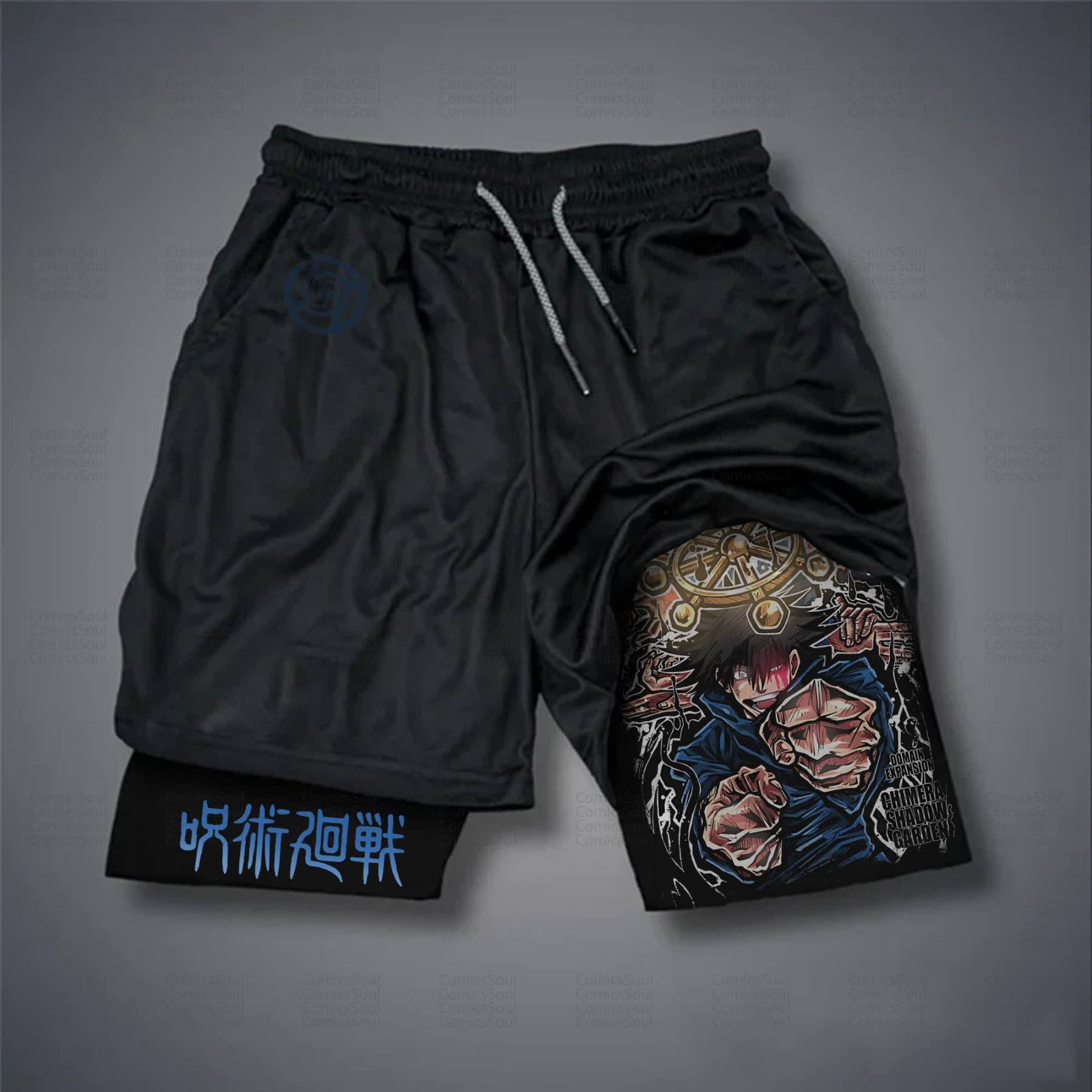 Unisex Casual Anime Streetwear Shorts 丨Demon Slayer X Pokémon