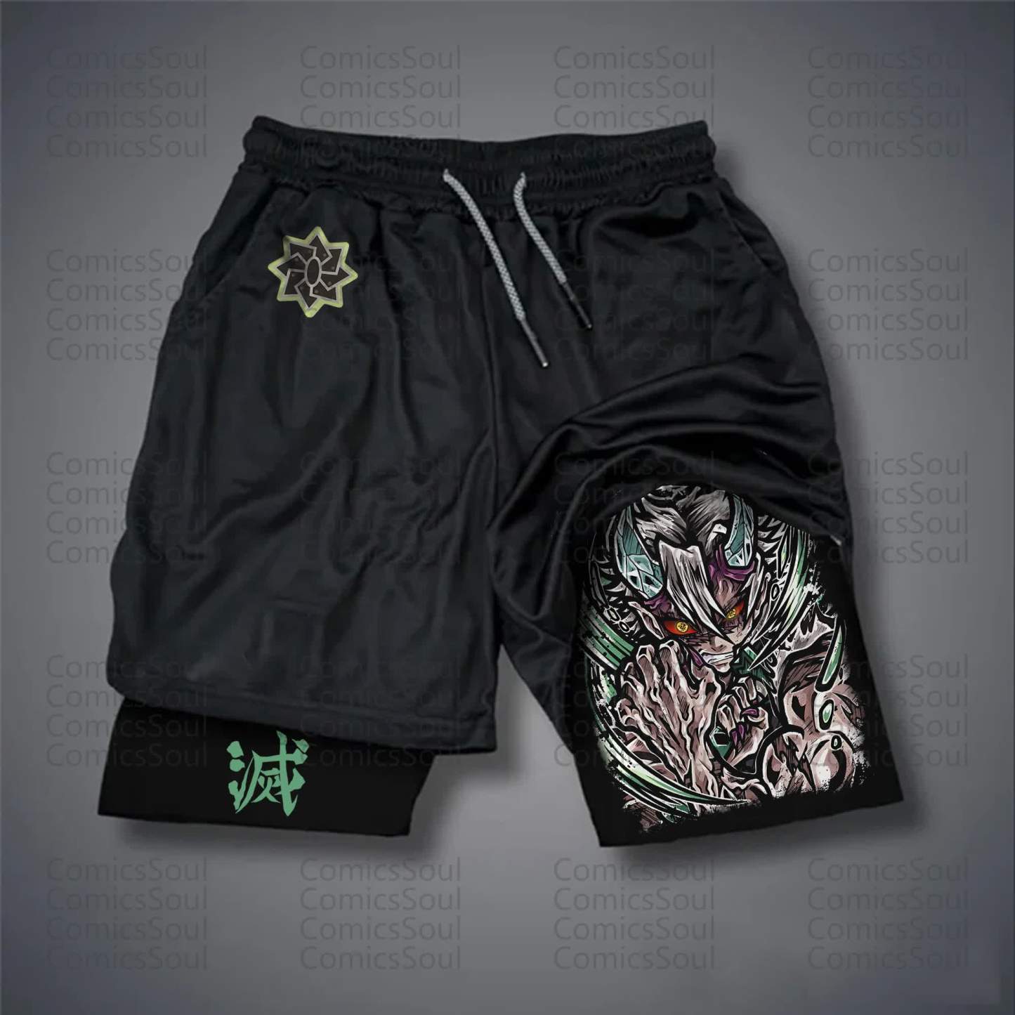 Unisex Casual Anime Streetwear Shorts 丨Demon Slayer X Pokémon