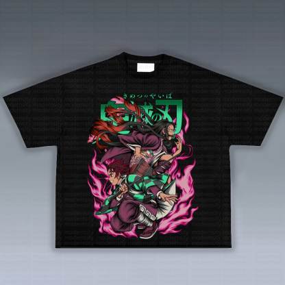 Unisex Anime Inspired Vintage T-Shirt丨Demon Slayer