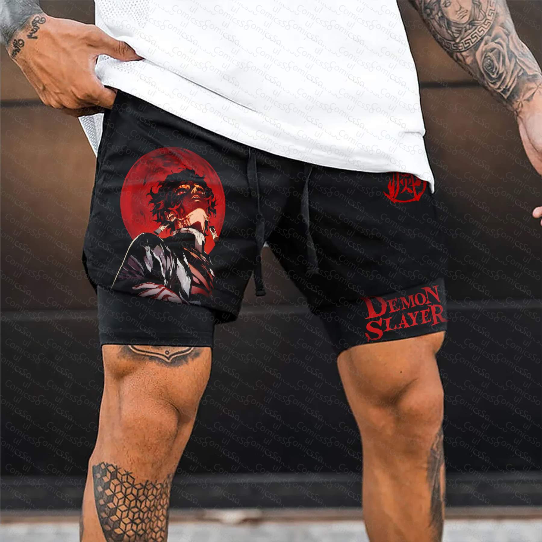 Unisex  “Demon Slayer” Casual Anime Streetwear Shorts
