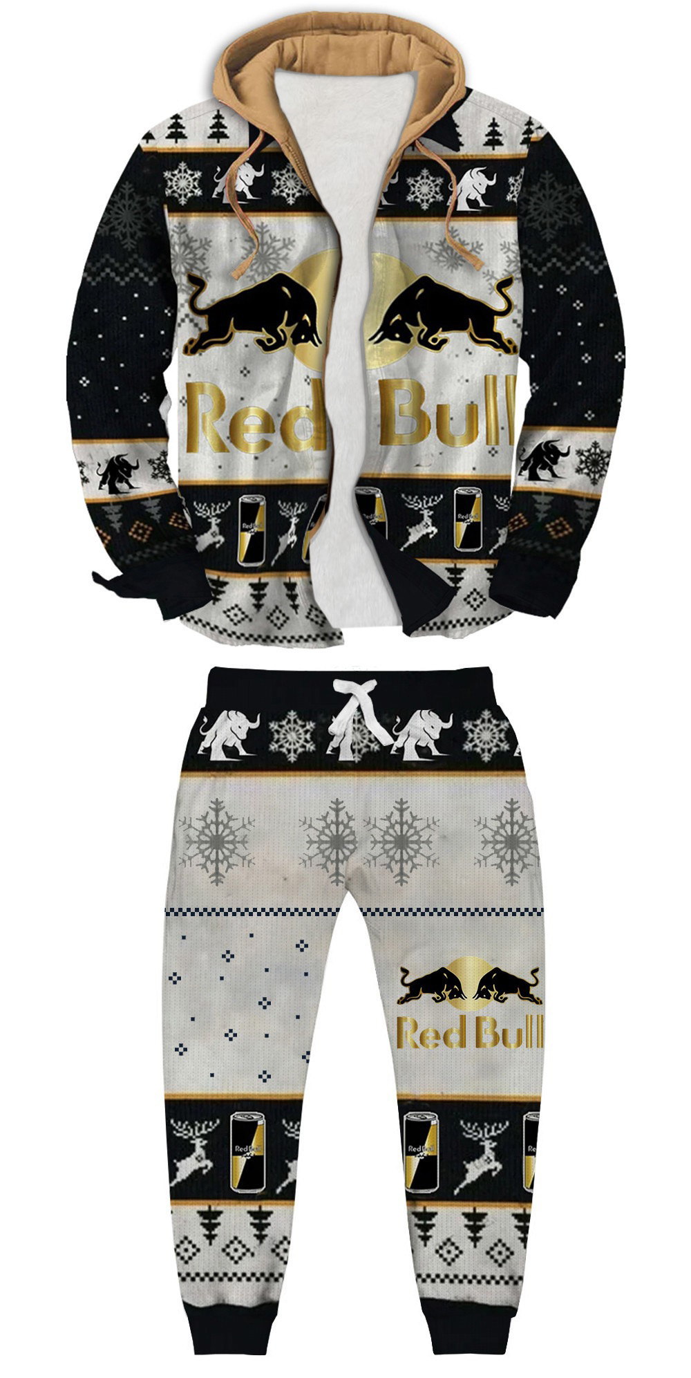 Unisex Fake Two Gradient Plaid Long-Sleeved Shirts Jacket Set