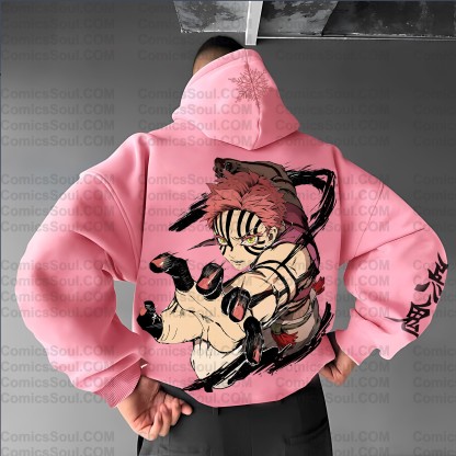 Unisex Anime Graphic Streetwear Vintage Hoodie| KNY