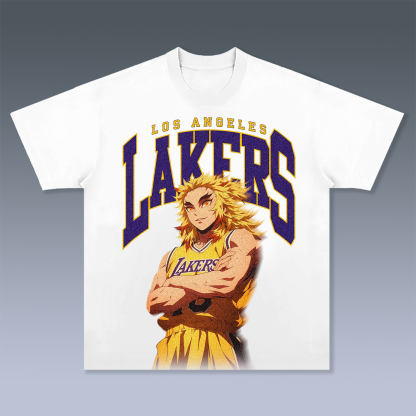 Unisex Vintage Tee丨 Lakers X One Piece Tee