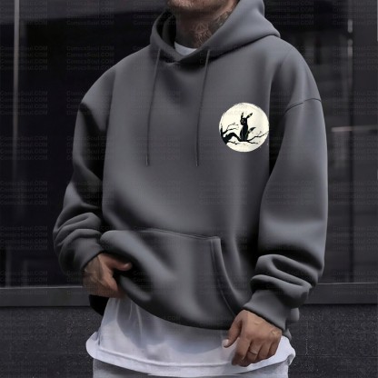 Plus Velvet Unisex Anime Graphic Streetwear Vintage Hoodie