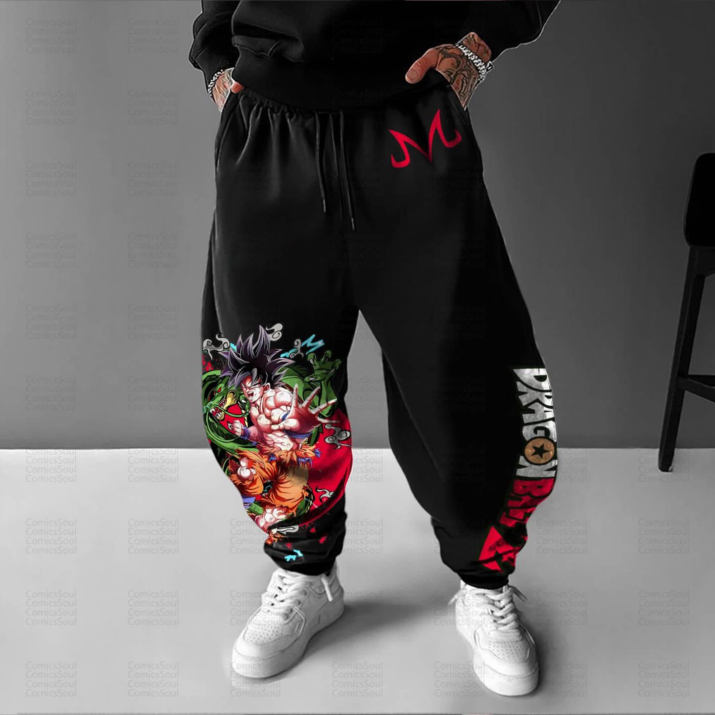 Unisex Anime Inspired Vintage Pants丨Demon Slayer X Pokémon