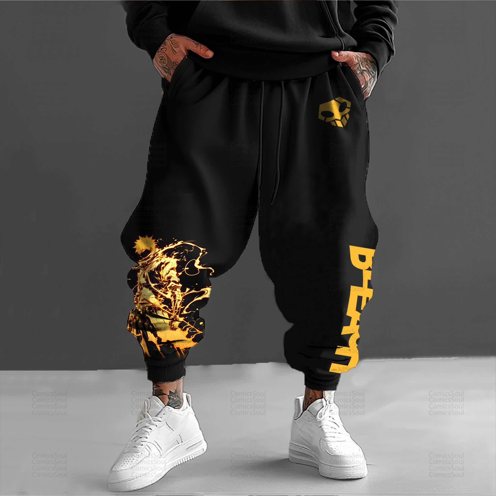 Unisex Anime Inspired Vintage Pants丨Bleach