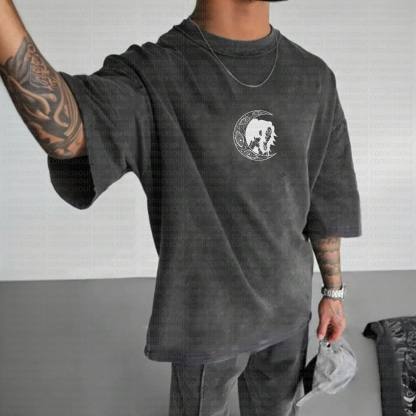 Unisex Anime Inspired Vintage Washed T-Shirt丨Demon Slayer