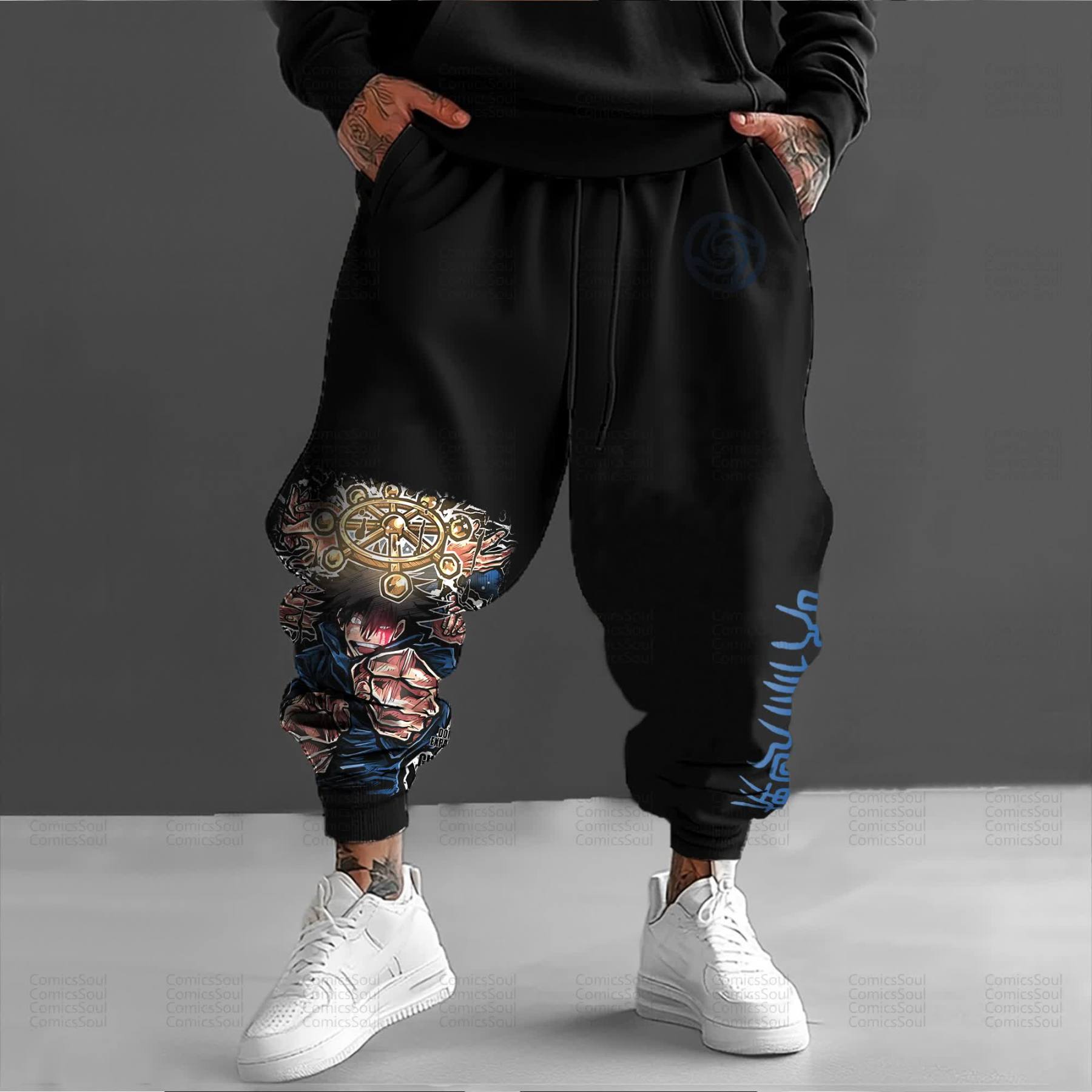 Unisex Anime Inspired Vintage Pants丨Demon Slayer X Pokémon