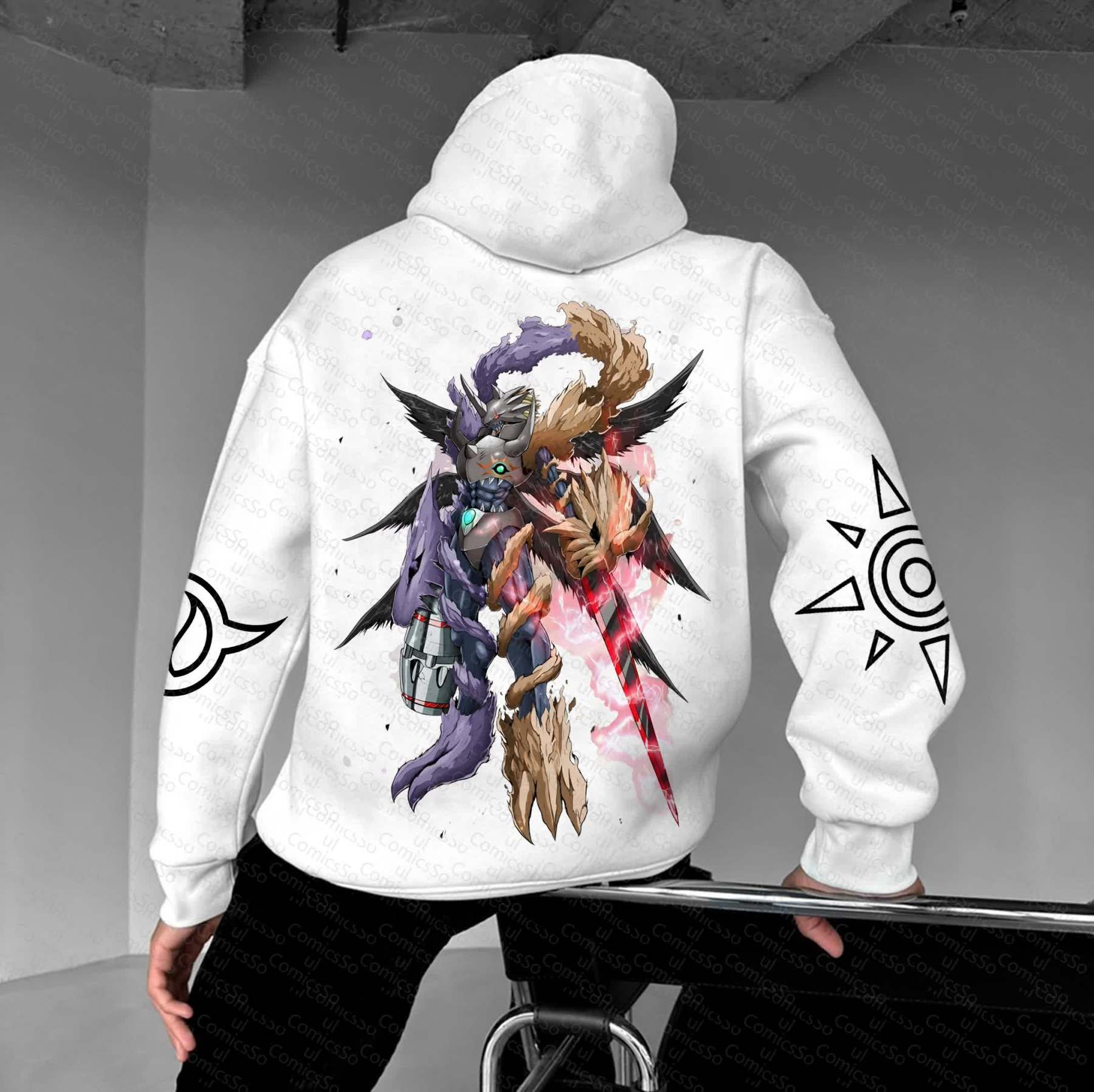 Unisex “Digimon” Anime Graphic Streetwear Vintage Hoodie