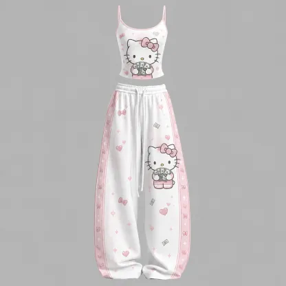 Hello Kitty Top & Elasticated Trousers Two-Piece Set