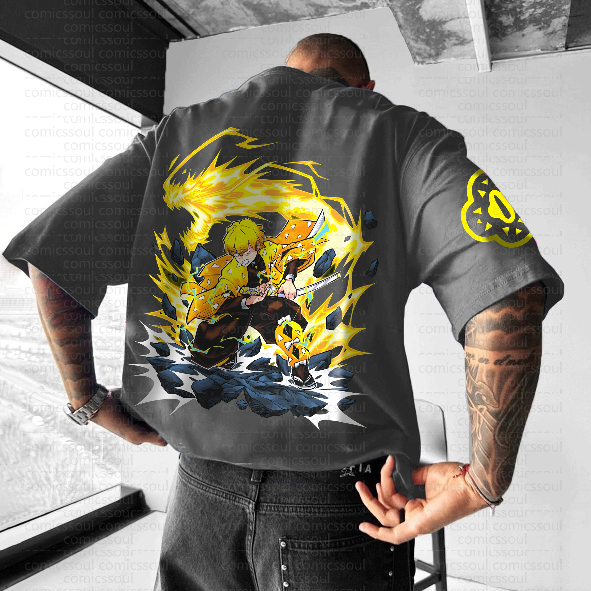 Unisex  "Demon slayer" Anime Inspired Vintage T-Shirt