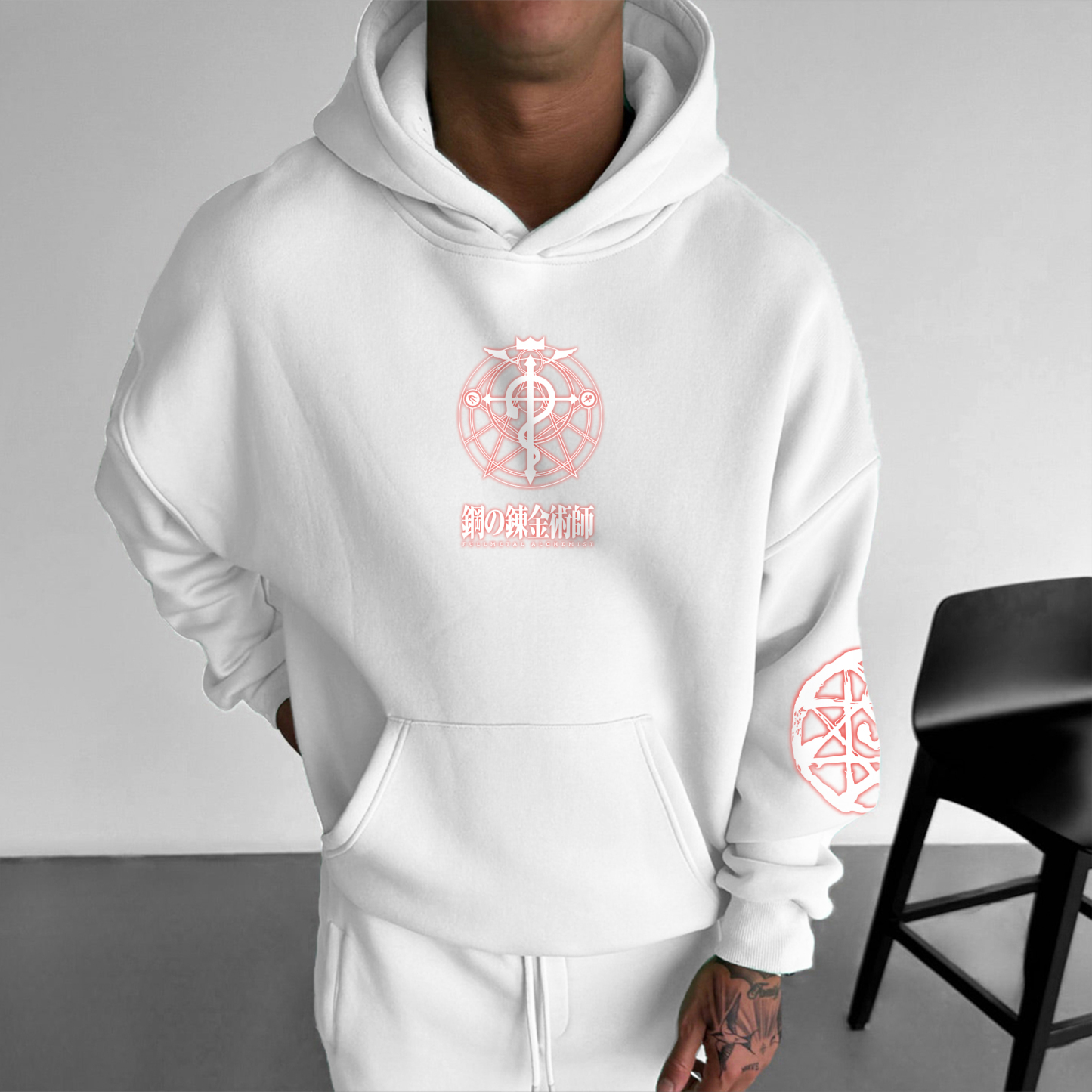 Unisex “Fullmetal Alchemist” Anime Graphic Streetwear Vintage Hoodie