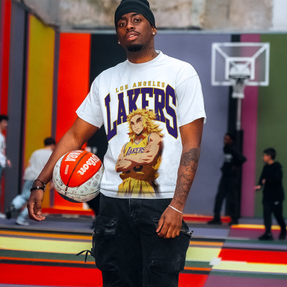 Unisex Vintage Tee丨 Lakers X One Piece Tee