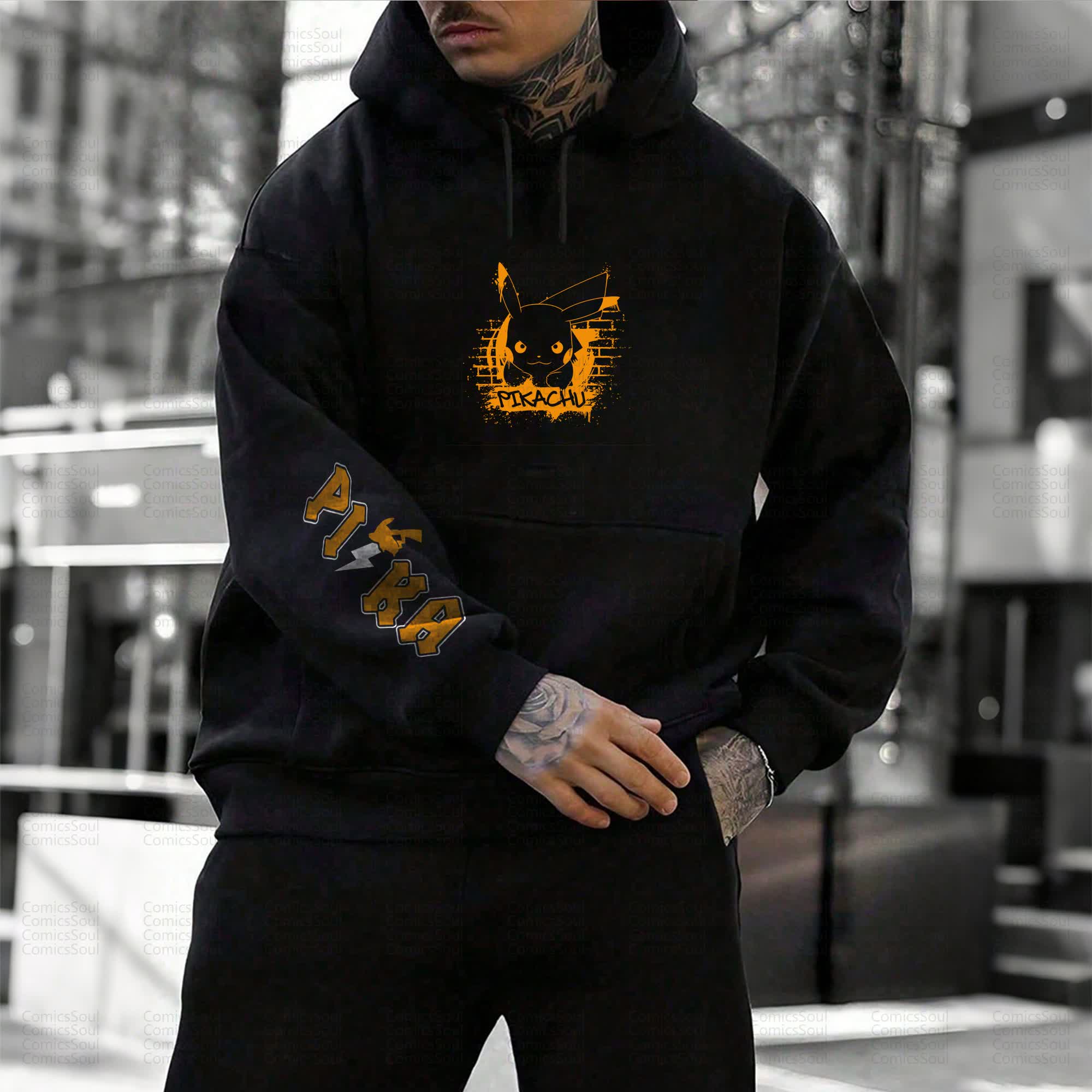 Unisex “Pokémon” Anime Graphic Streetwear Vintage Hoodie