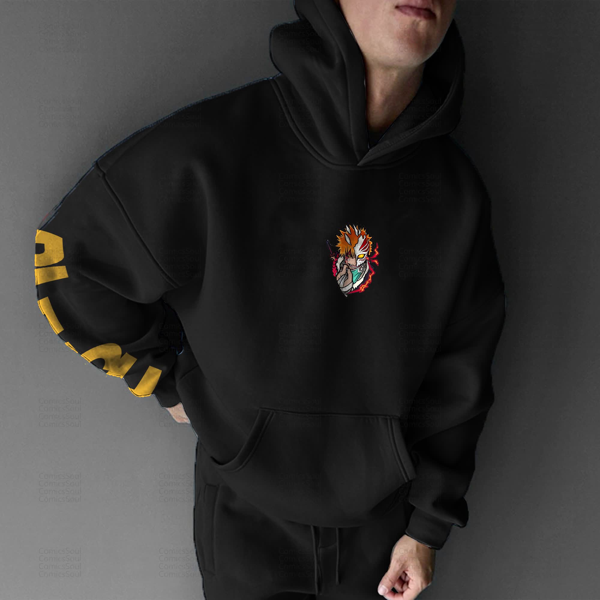 Unisex “Bleach” Anime Graphic Streetwear Vintage Hoodie