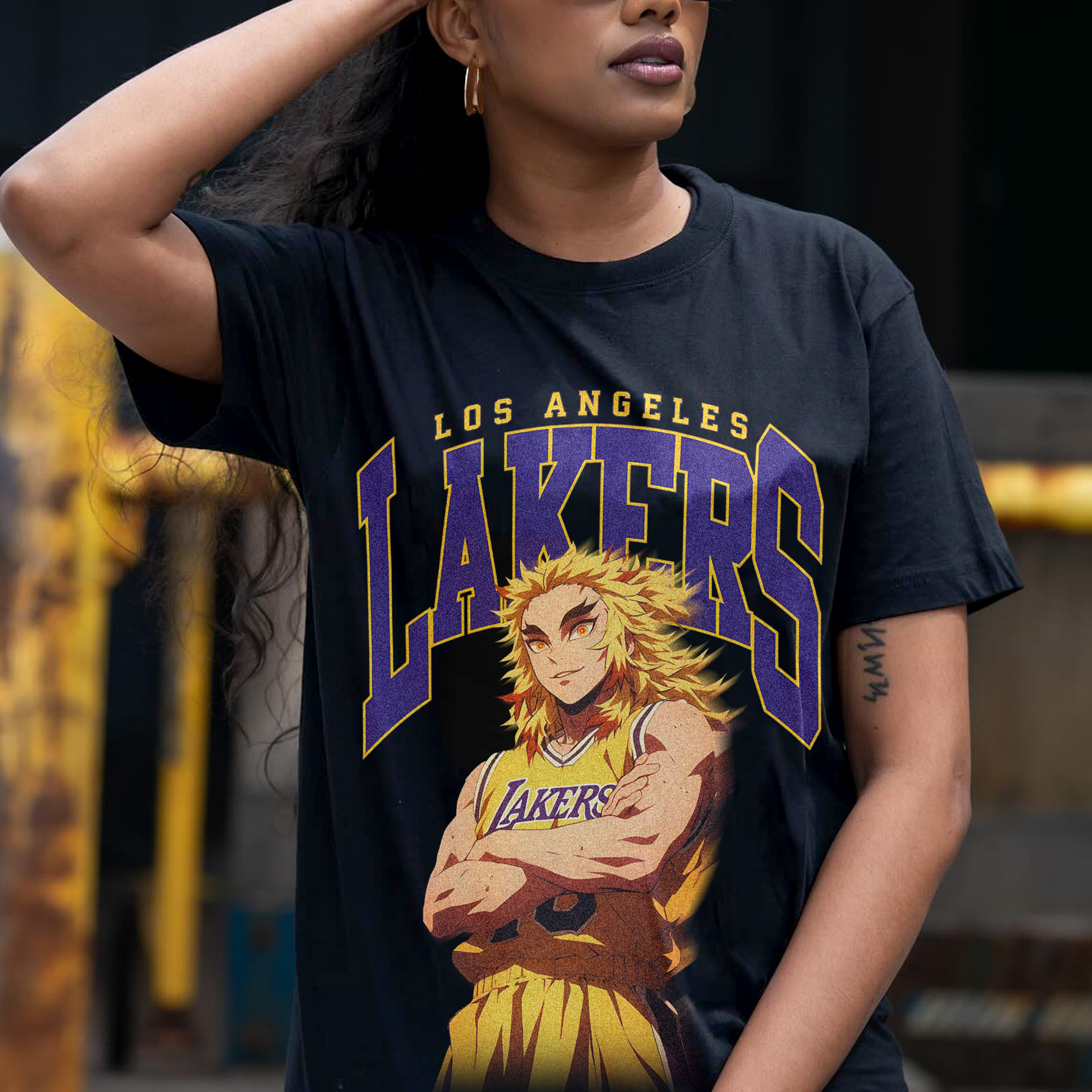Unisex Vintage Tee丨 Lakers X One Piece Tee