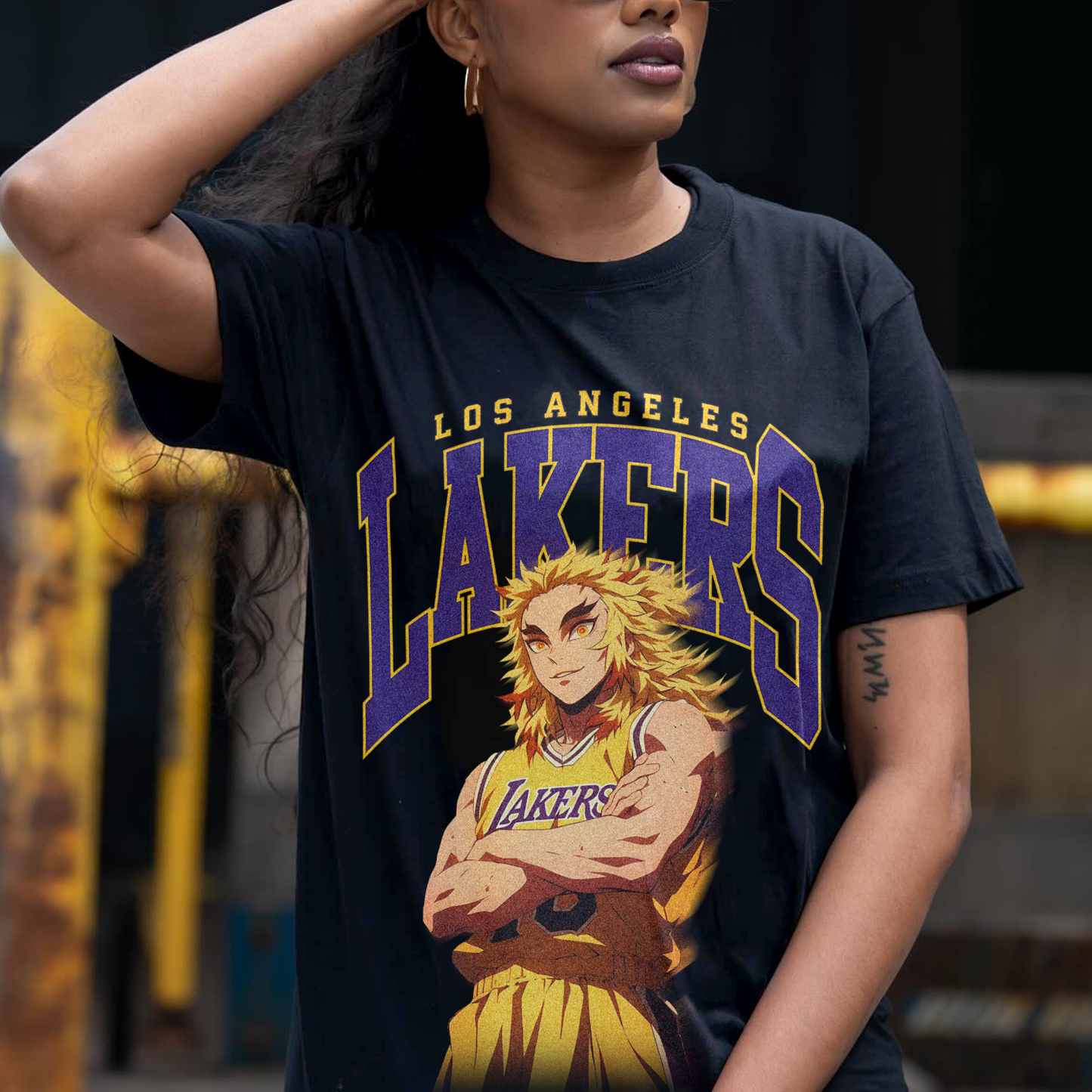 Unisex Vintage Tee丨 Lakers X One Piece Tee