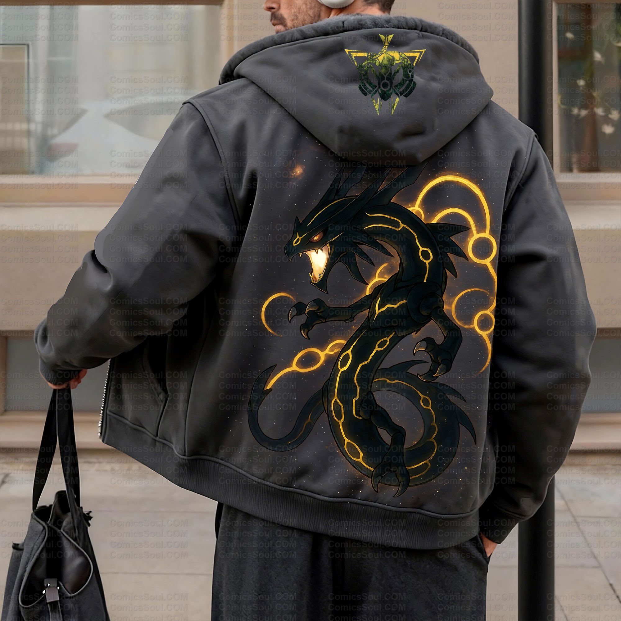 Unisex Graphic Streetwear Vintage Zipper Cardigan Plush Hoodie