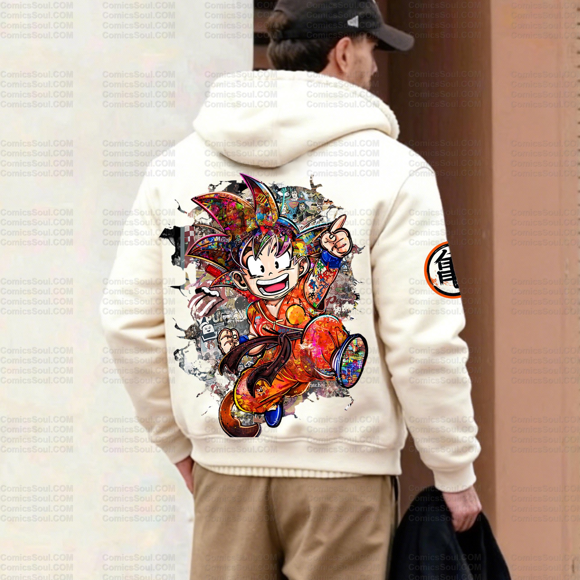 Unisex Graphic Streetwear Vintage Zipper Cardigan Plush Hoodid