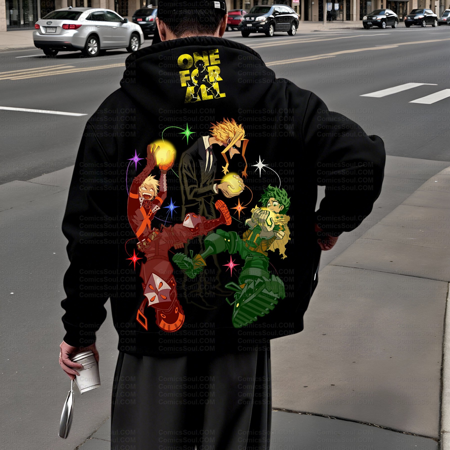 Unisex Graphic Streetwear Vintage Zipper Cardigan Plush Hoodie