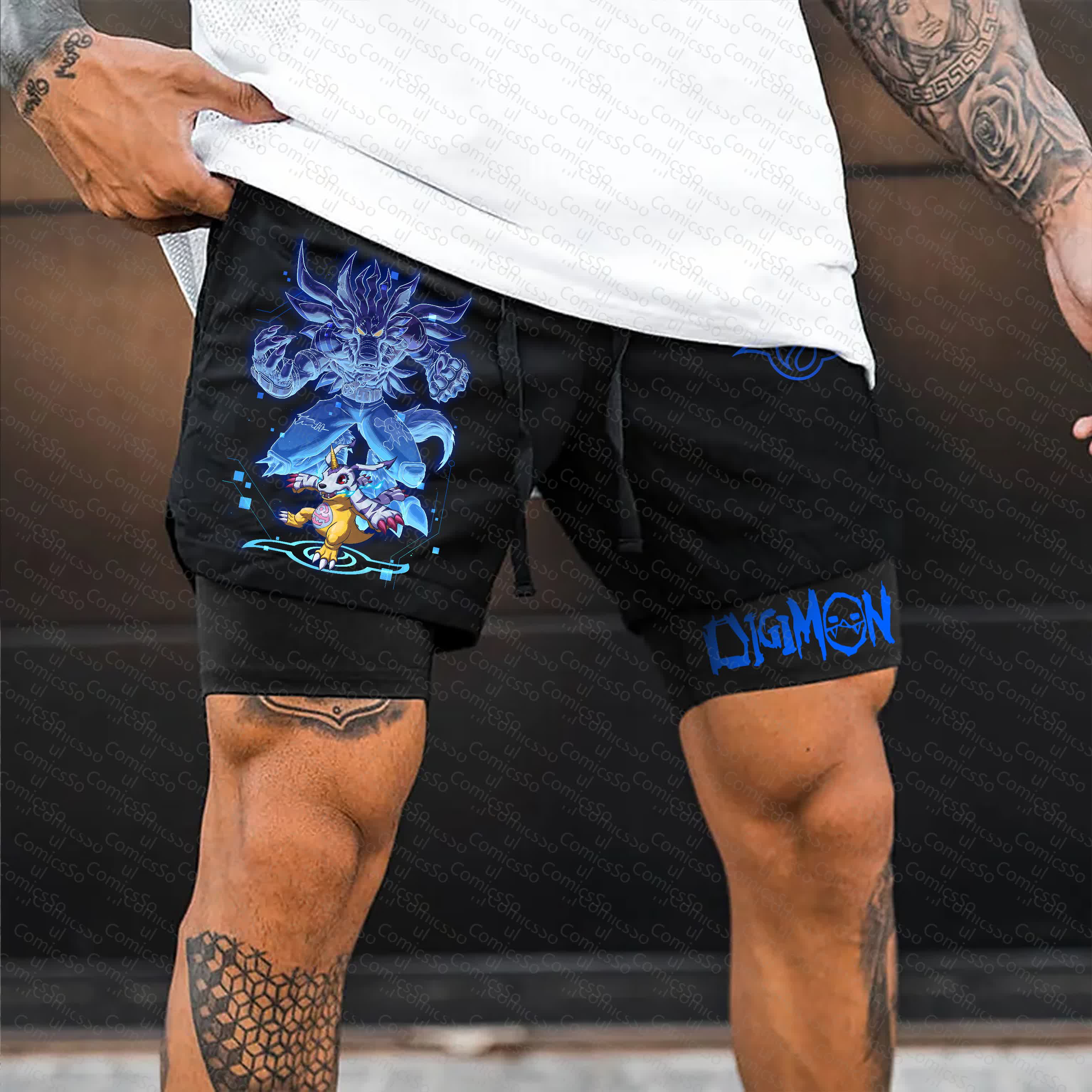 Unisex  “Digimon” Casual Anime Streetwear Shorts