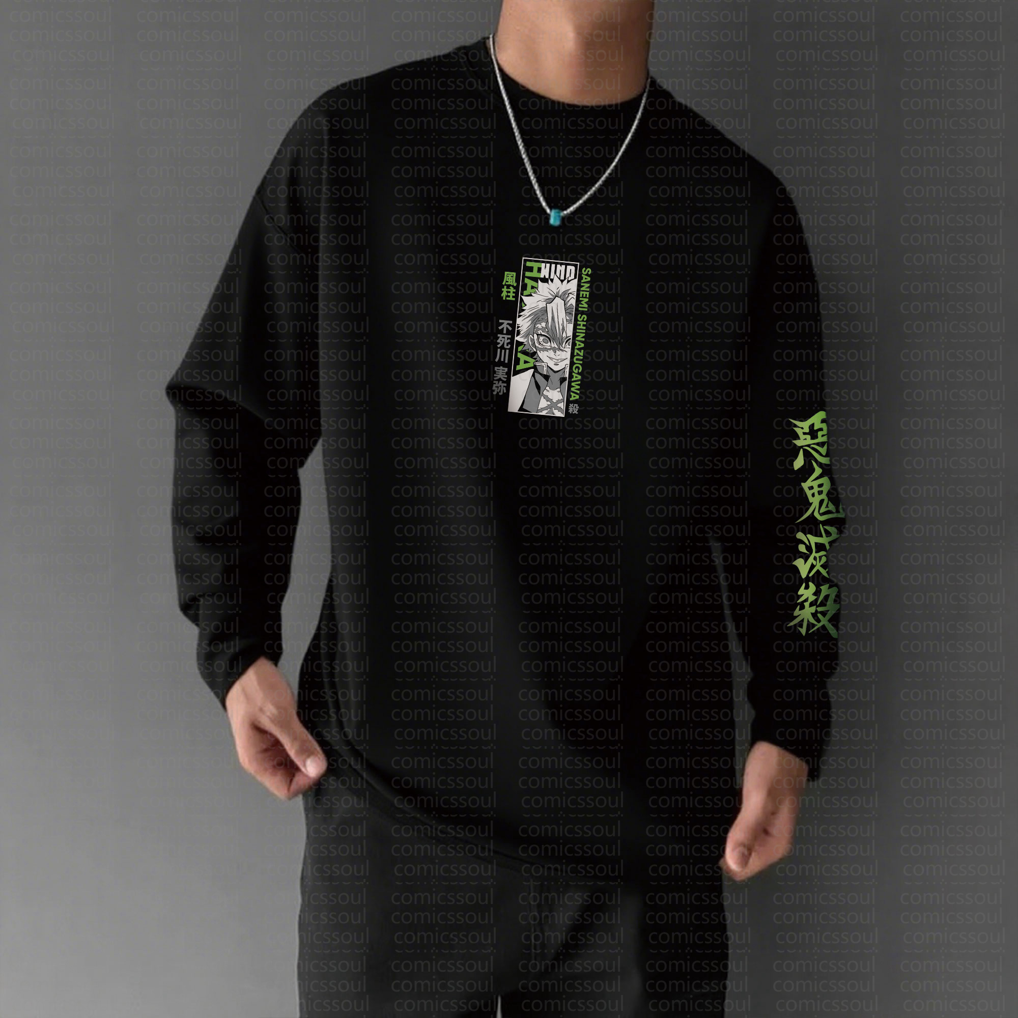 Unisex “Demon Slayer” Anime Graphic Streetwear Vintage Long-Sleeved T-shirt