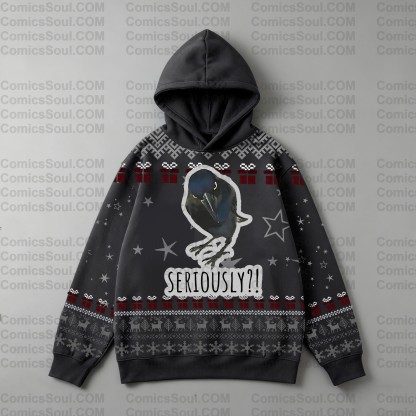 Plus Velvet Unisex Anime Graphic Streetwear Vintage Hoodie